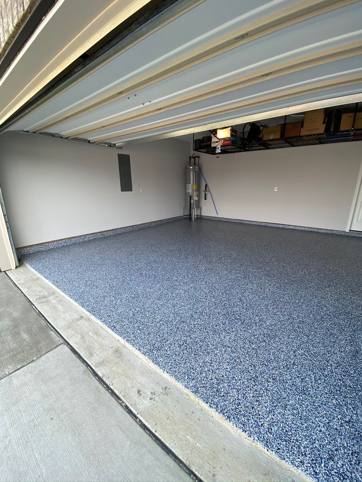 Garage floor before epoxy